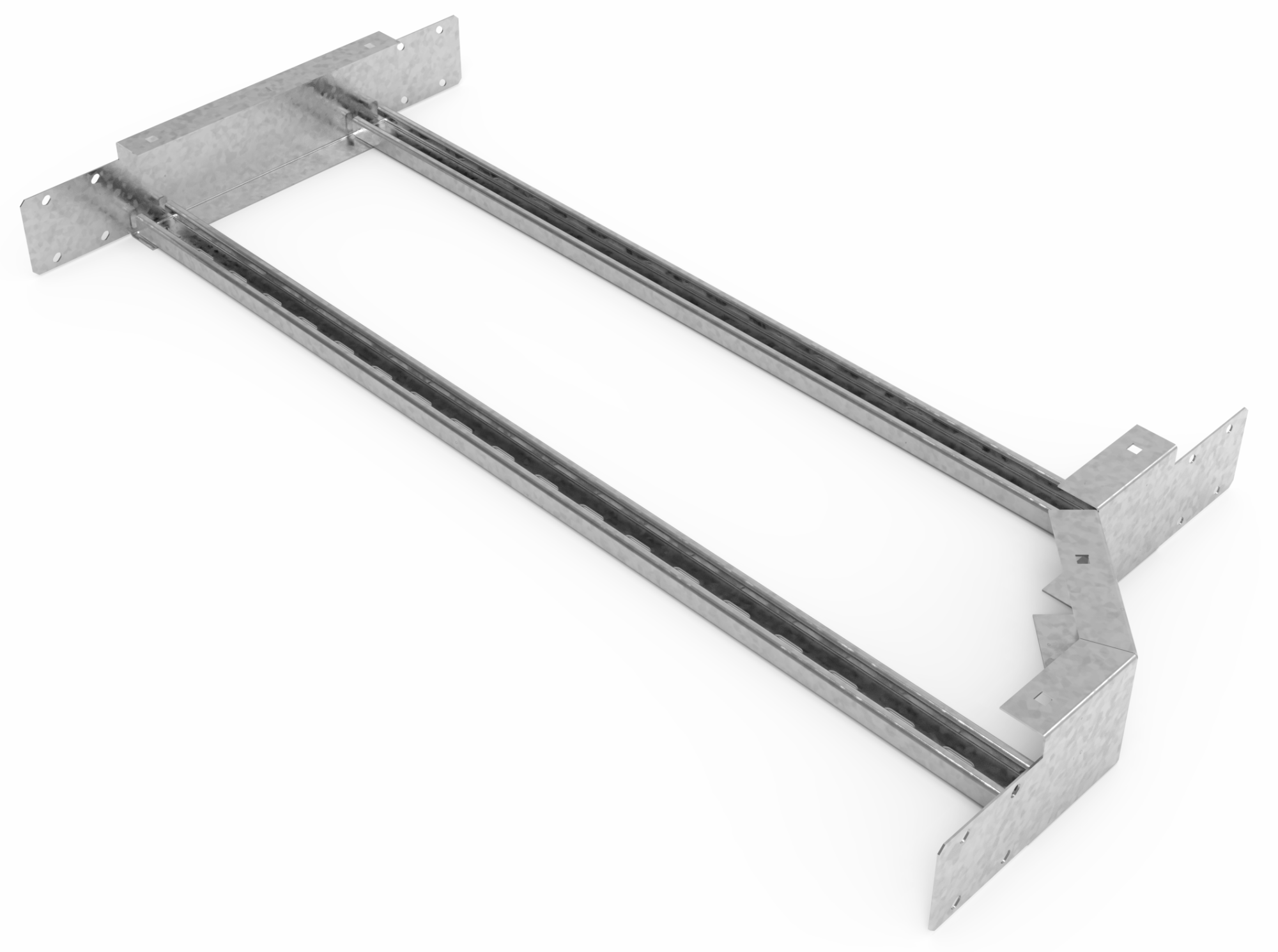 Кабельрост угловой  с R=100 мм редукторный правый РУ1РП.900.200.100.1,5.2